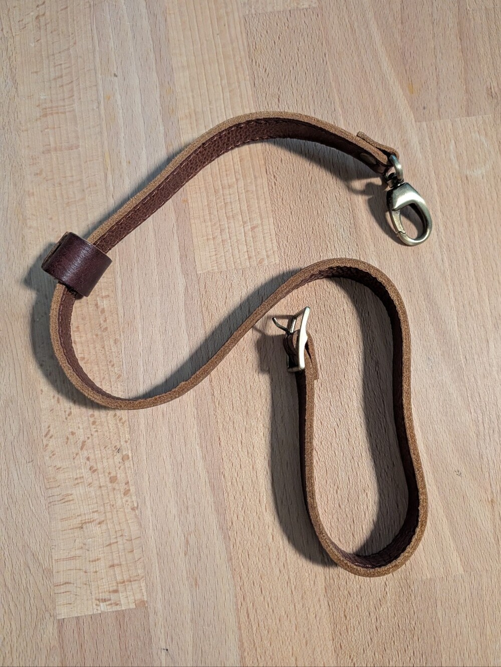 NWT Portland Leather Goods PLG Nutmeg Crossbody Strap Extender